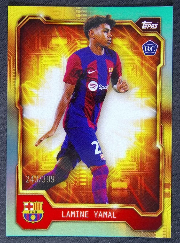 2023 Topps FC Barcelona Soccer Lamine Yamal #BARG-3 Rookie RC /399 SP