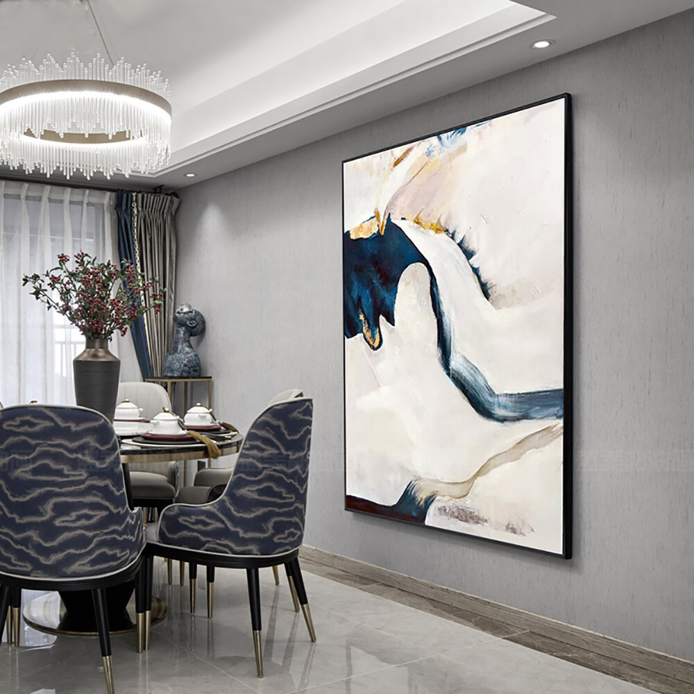 Hand Painted Minimalist Abstract Decorative Painting For Home Wall Decor