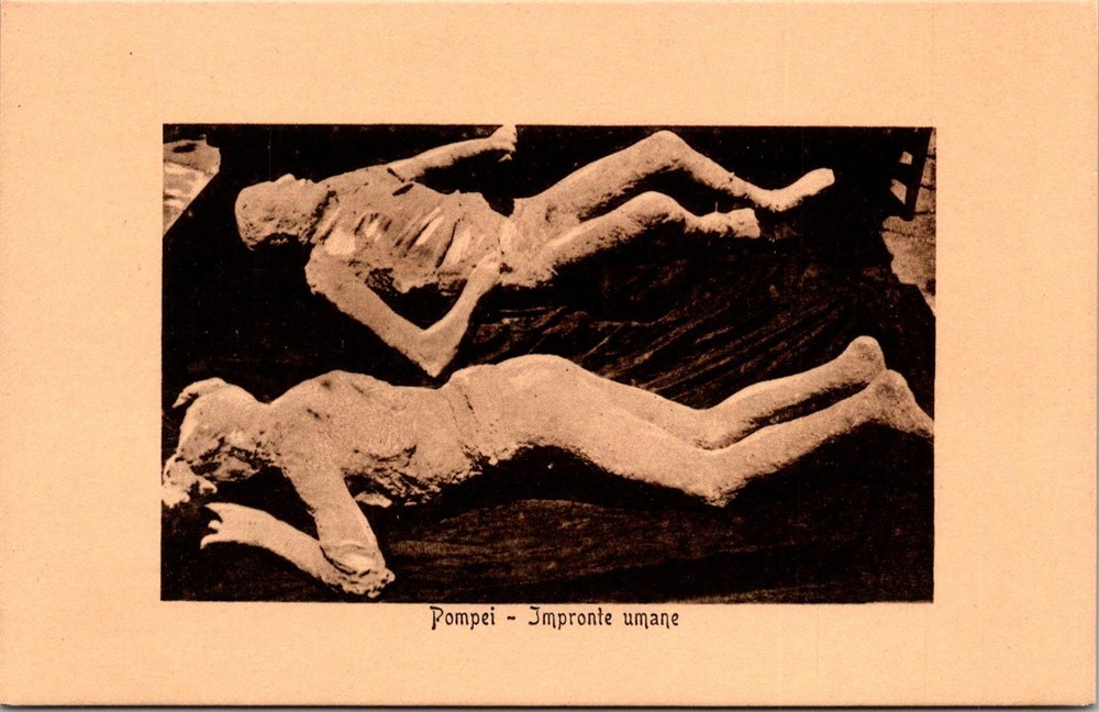 Dr Jim Stamps Postcard Pompei Impronte Umane Human Imprints