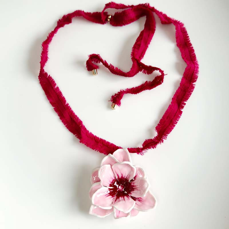New Zara Big Flower Pendant Necklace Gift Vintage Women Party Holiday Jewelry
