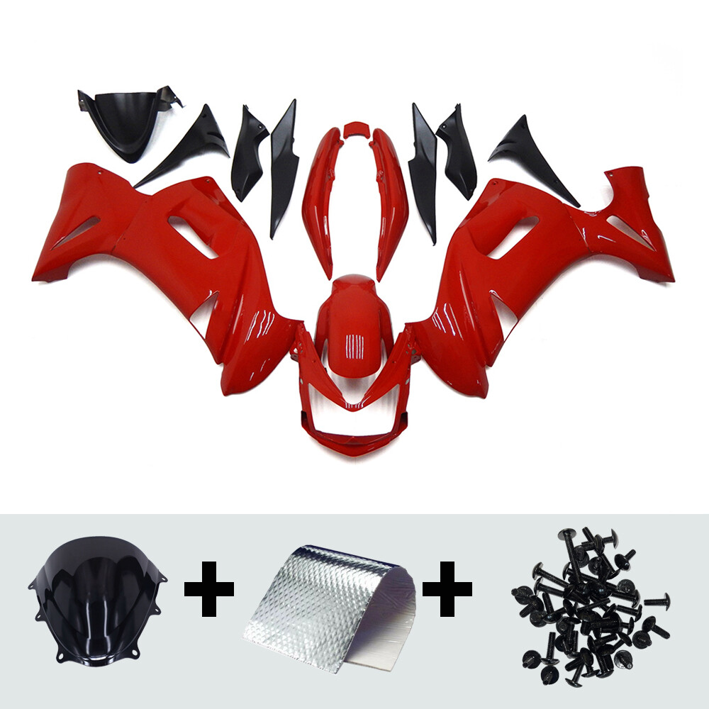 Red Bodywork for Kawasaki ER-6F 2006 2007 2008 Ninja 650r ABS Plastics Fairings