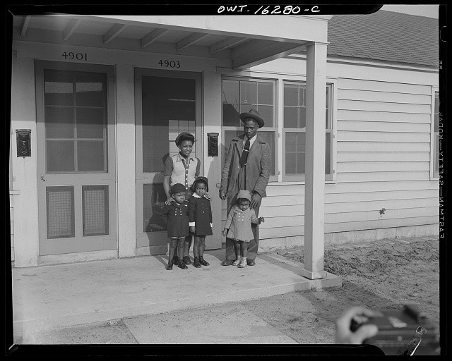 Photo:Detroit Michigan Sojourner Truth Homes African American Family 1942