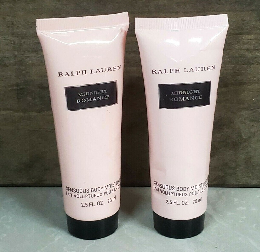 2X Ralph Lauren ~MIDNIGHT ROMANCE ~ Sensuous Body Moisturizer, 2.5oz 75 ml READ