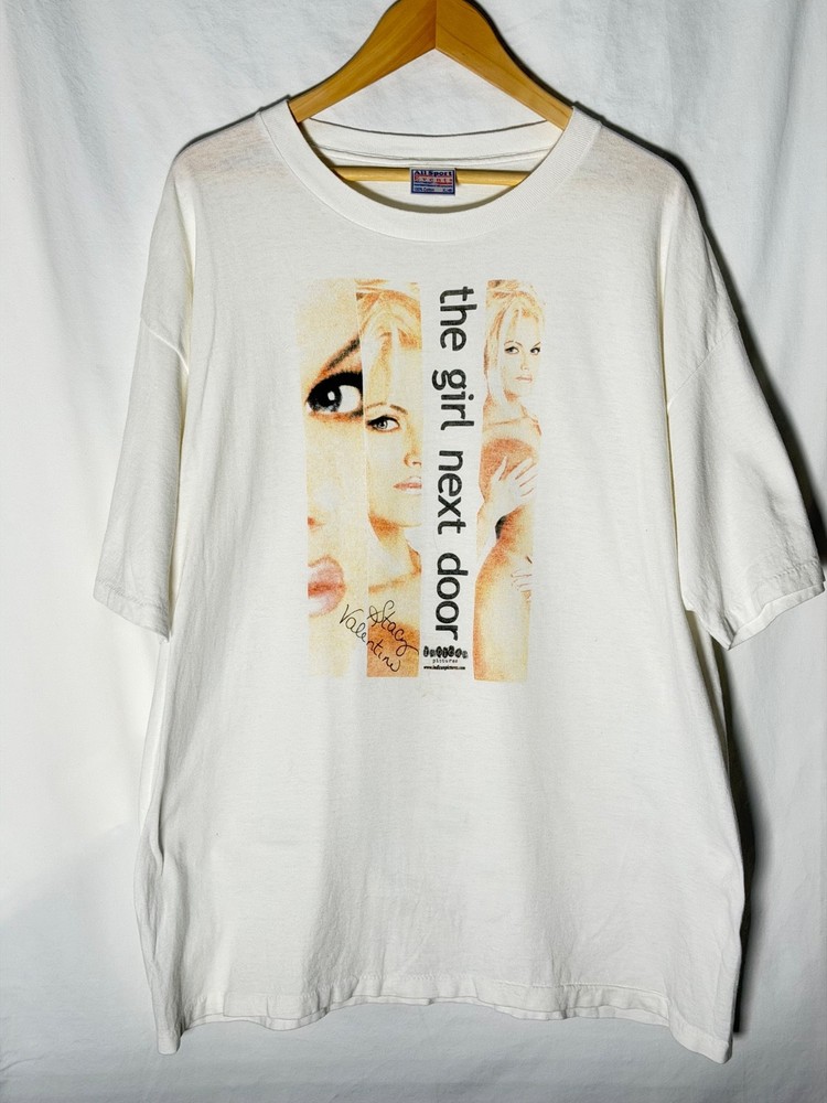 Vintage 90's White Girls Next Door Pornstar T-Shirt Size XL