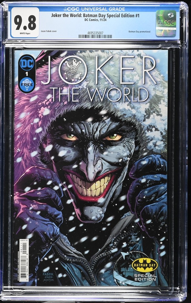 Joker the World: Batman Day Special Edition 1 CGC 9.8  Batman Day promotional.