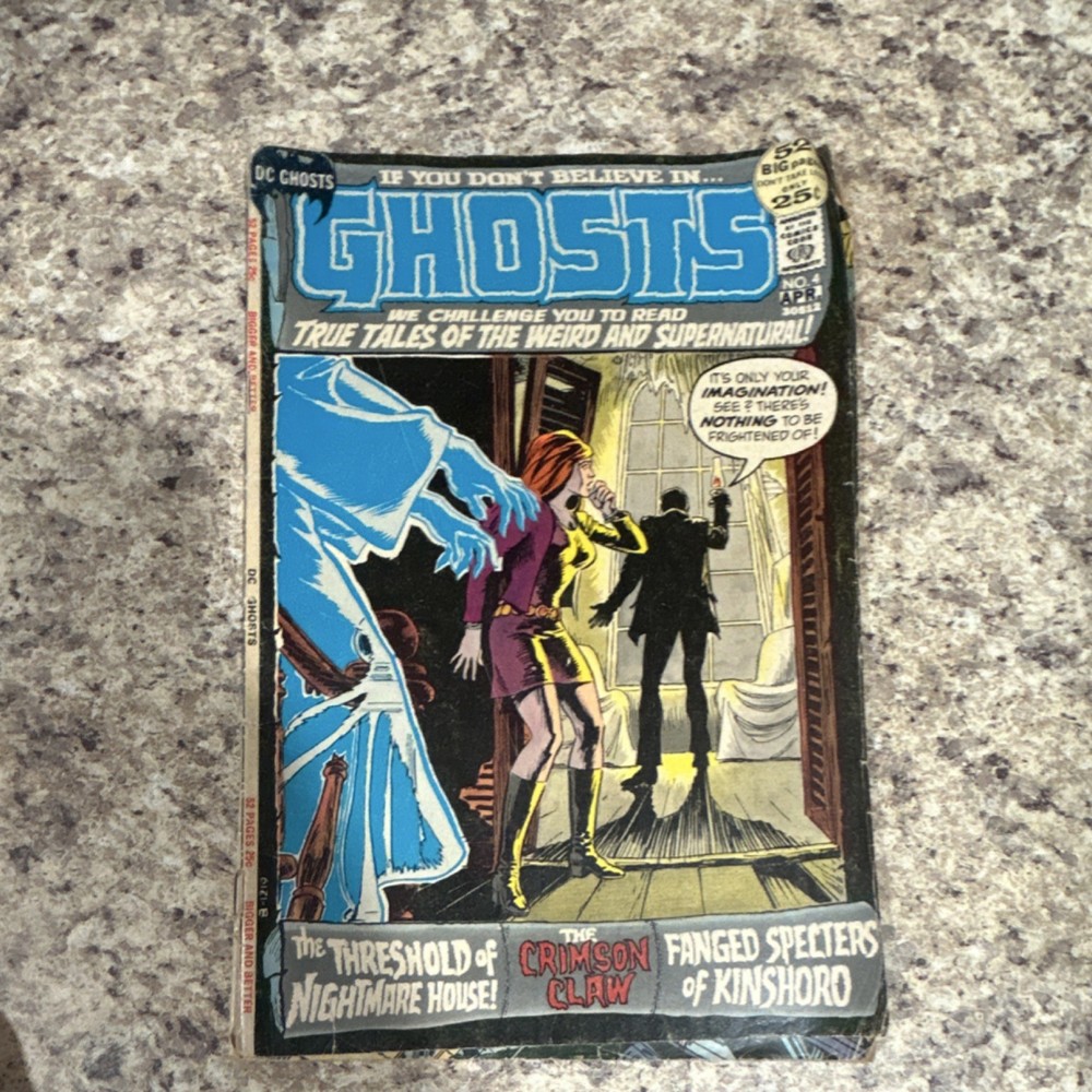 DC Comics Ghosts #8 The Crimson Claw Horror Sci-Fi Comic 1972