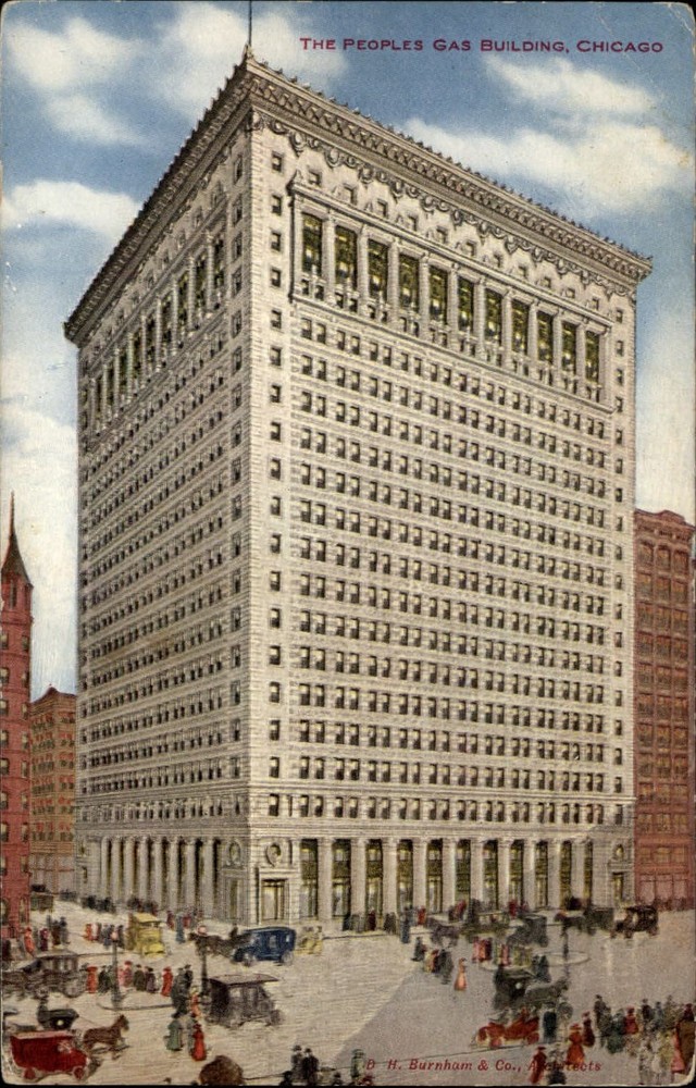 People's Gas Building Chicago Illinois ~ unused c1910 Hammon vintage postcard