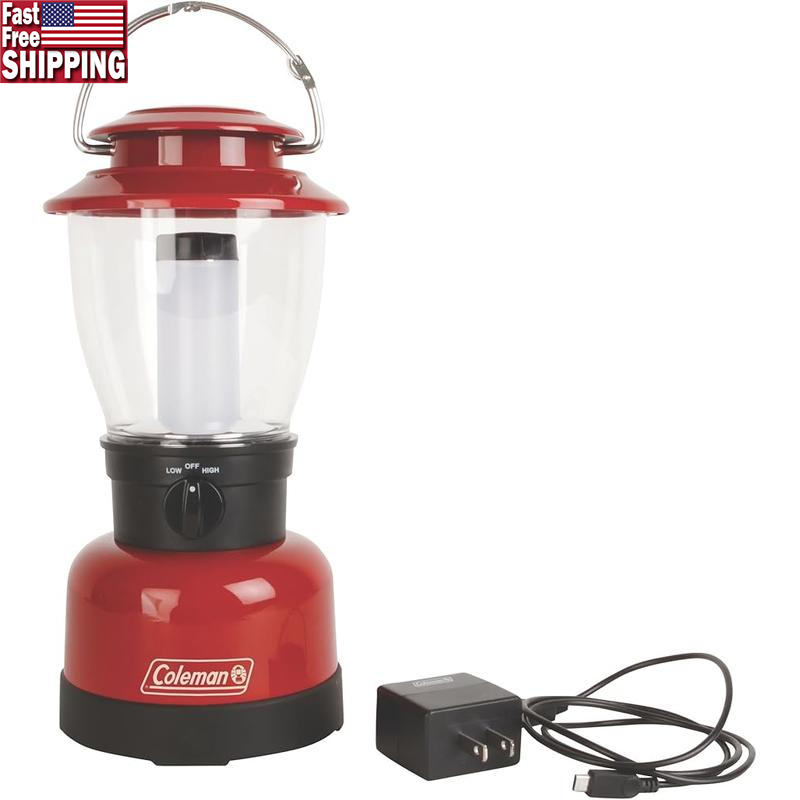 Rechargeable 400 Lumen LED Lantern Water-Resistant W/ USB Charging Port Camping