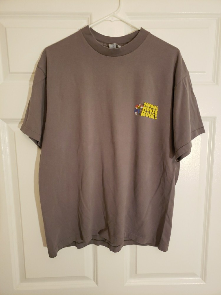 Vintage School House Rock Conjunction Junction, 1995 T Shirt XL Single Stitch.