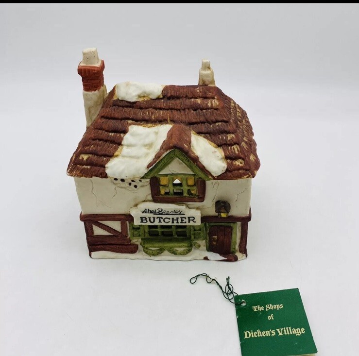 Dept 56 Abel Beesley Butcher Shop Dickens Village Heritage Collection #65536 New in Box