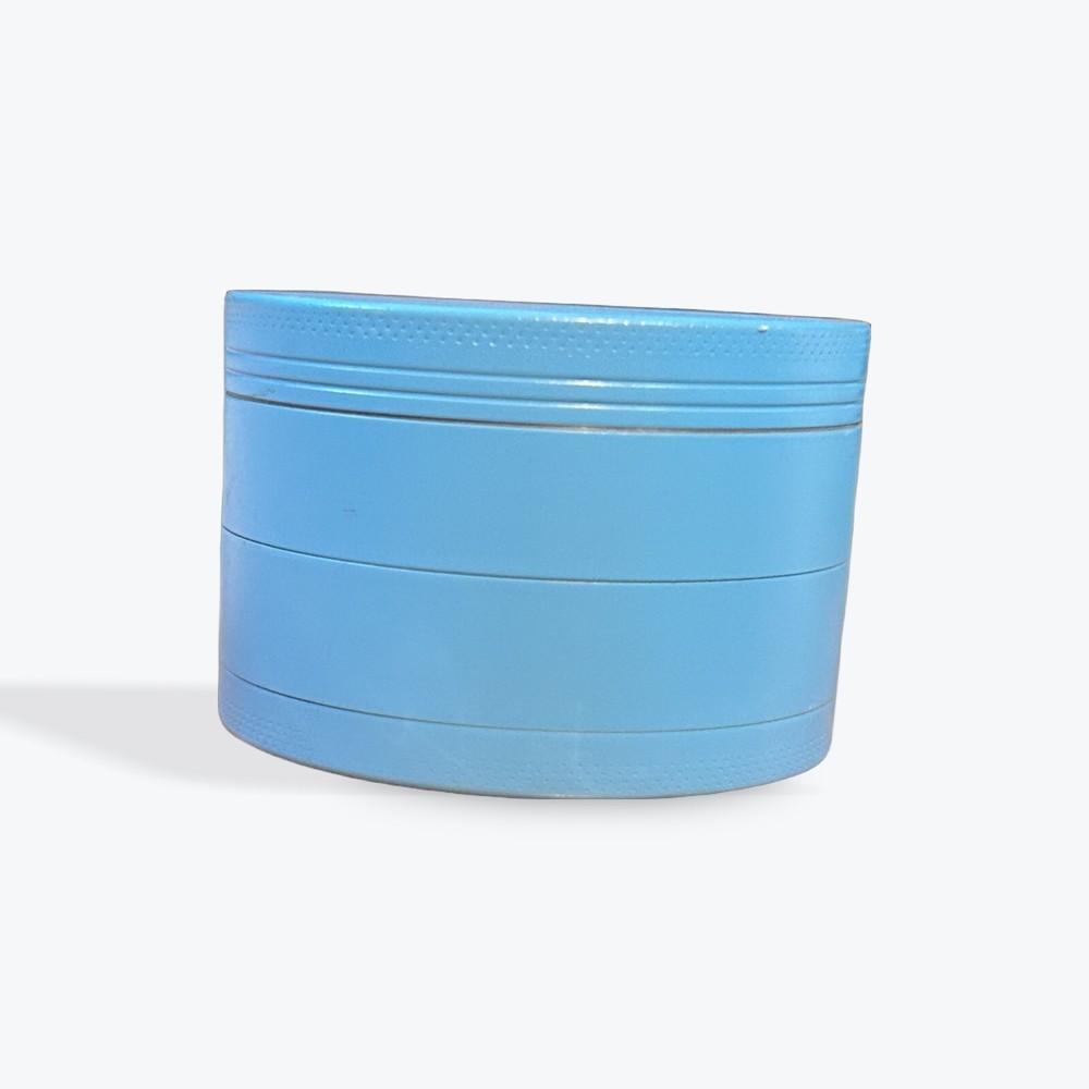 Large  4 Piece Tobacco Spice Herb Grinder - Baby Blue