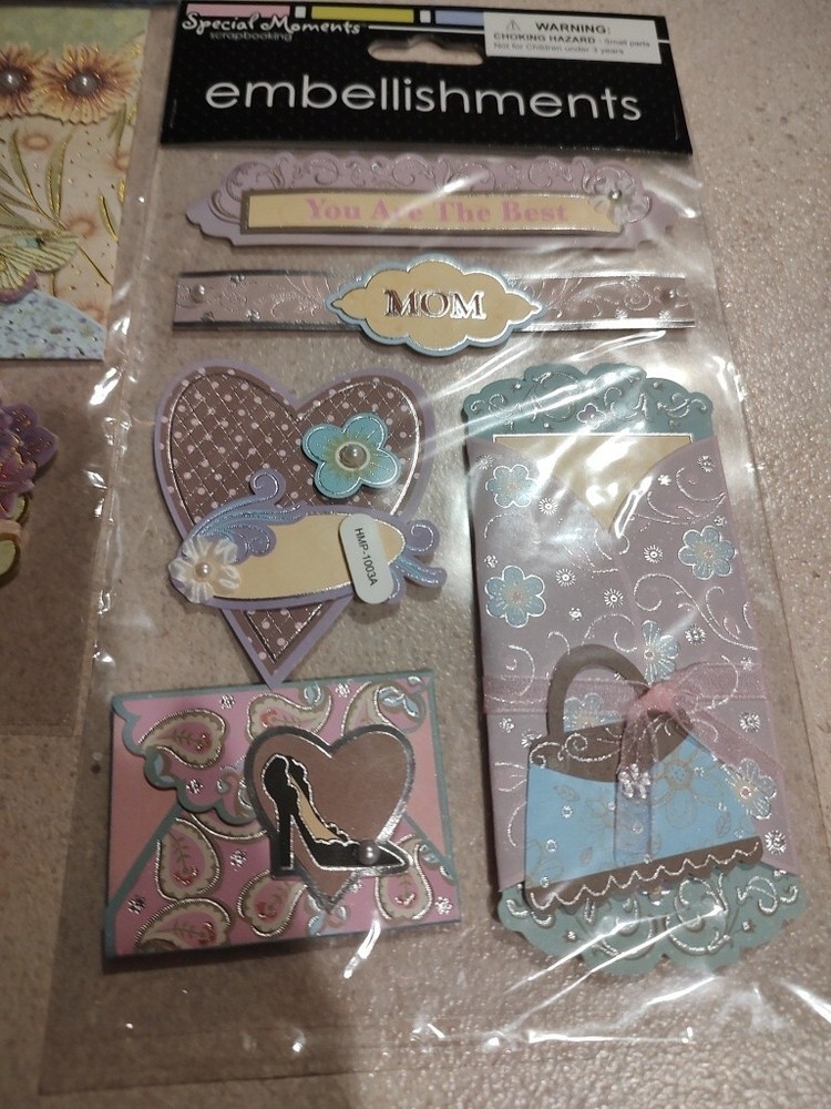 Lot of 2 Scrapbooking Stickers Special Moments Embellishments Sealed Packages