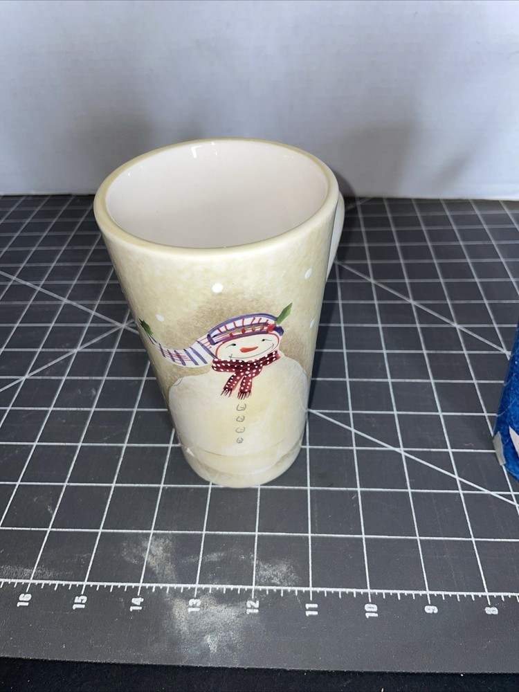 Sakura Frosty Folks Christmas Tall Latte/Coffee/ Tea Mug 6” 16oz Multicolor