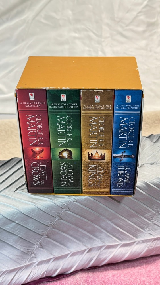 A Song of Ice and Fire 4-Book Box Set GRRM Mass Market PB 2011 HBO