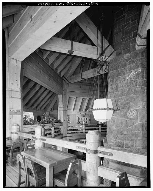 104. Interior view, Head House, second floor balcony, looking northeast to
