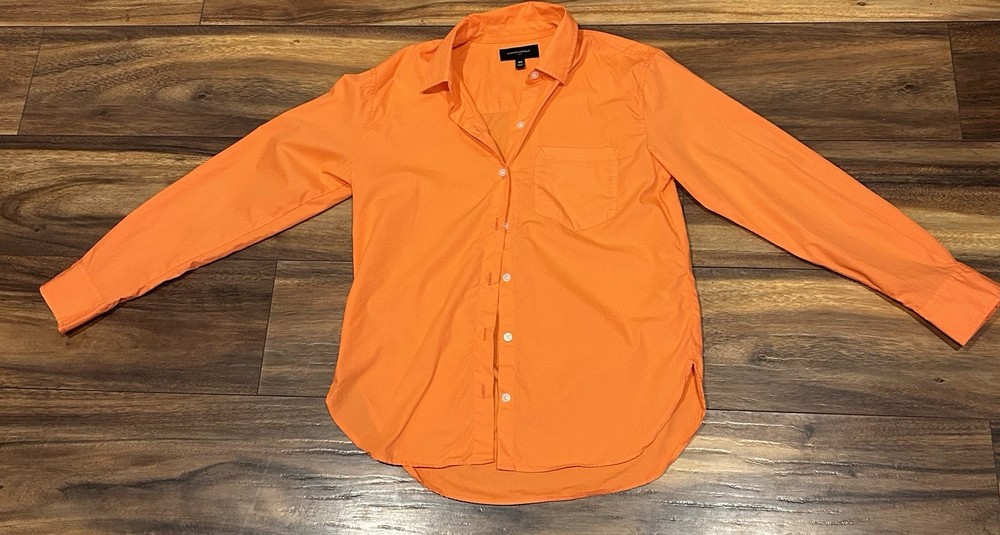 XS womens Orange Banana republic button down