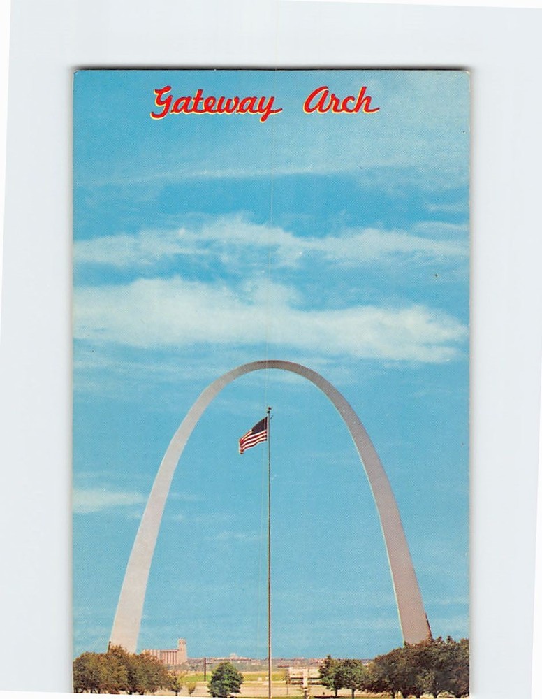 Postcard Gateway Arch Jefferson National Expansion Memorial St. Louis Missouri