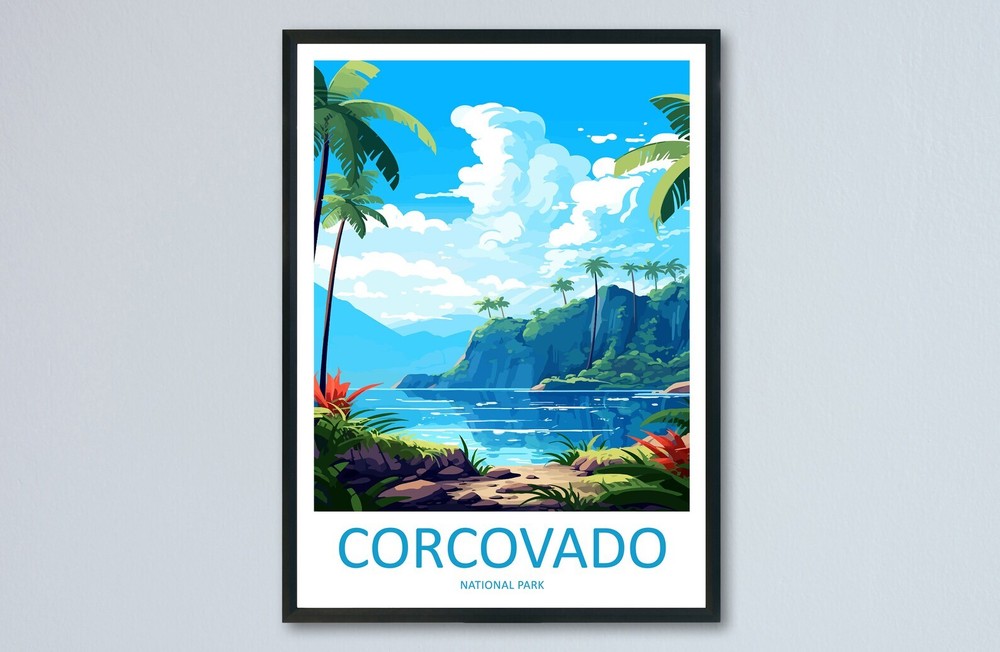 Corcovado National Park Travel Print Wall Art Corcovado Park Wall Hanging Home