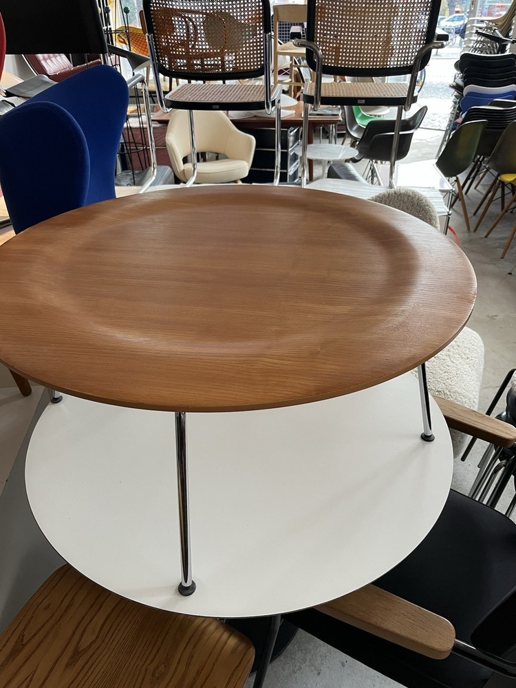 Vitra Herman Miller CTM Coffee Table Metal Table Ash Plywood 2008 1 of 2 Excellent