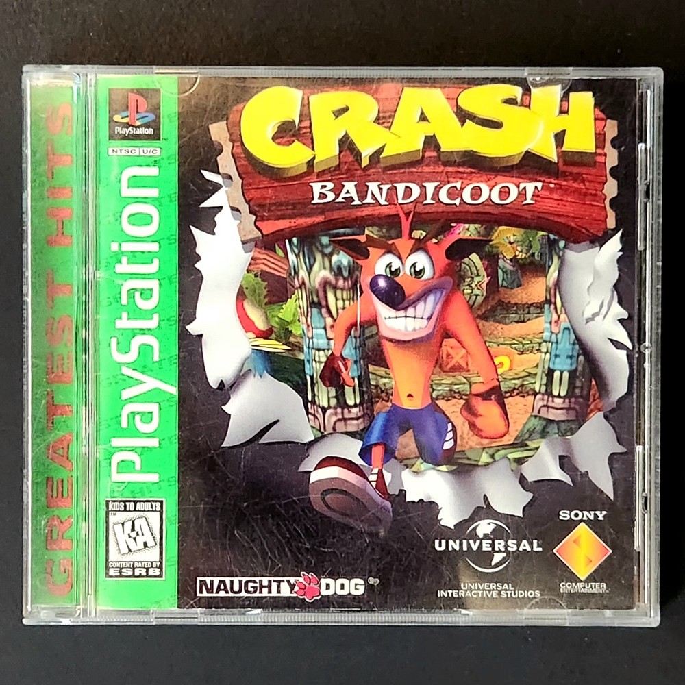 Crash Bandicoot - Sony PlayStation 1 PS1 Greatest Hits - Complete CIB Vintage