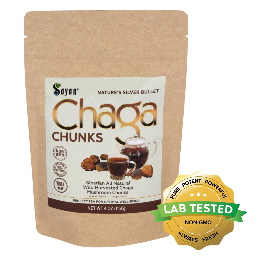 Chaga Mushroom Chunks Tea Siberian All Natural Wild Harvested
