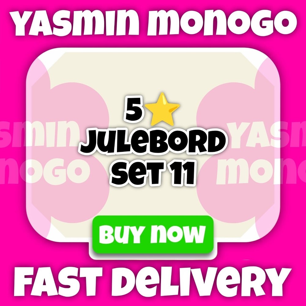 5s Julebord - MonoGo Sticker - Fast Delivery