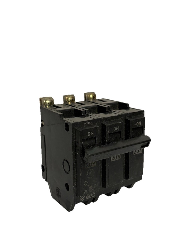 GE THQB32020 Bolt On Circuit Breaker 20A 3P 240V 3PH THQB 20 Amp 3 Pole