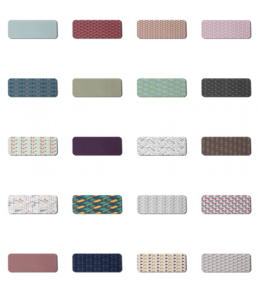 Ambesonne Geometric Shape Rectangle Non-Slip Mousepad, 31