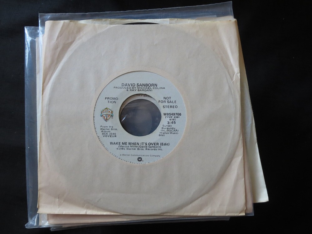 DAVID SANBORN - Wake Me When It's Over PROMO Unplayed Old Stock