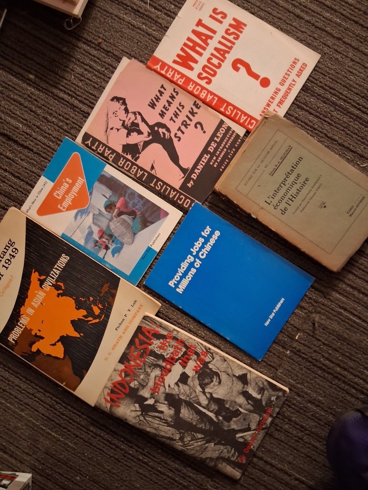 Communist And Socialism Books Literature Vtg