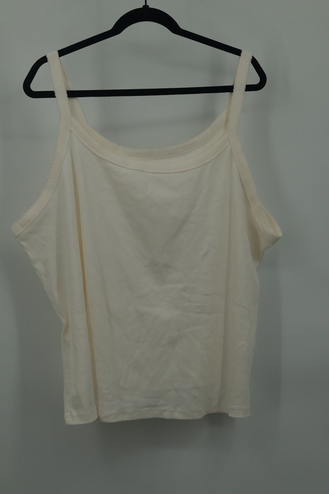 Old Navy Women's Casual Fitted White Sleeveless Camisole Tank Top 4X Plus Size
