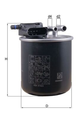 KL 949 Knecht fuel filter for Mercedes-Benz