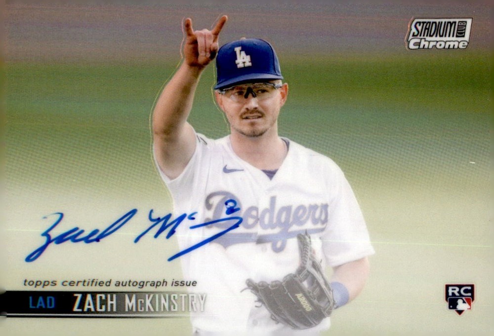 2021 Topps Stadium Club Chrome Zach McKinstry Rc Autograph #Sccav-Zm