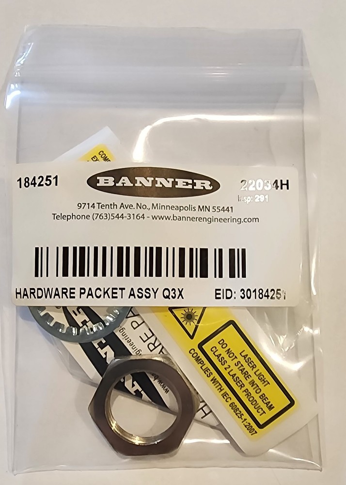 Banner 184251 - HARDWARE PACKET ASSY Q4X