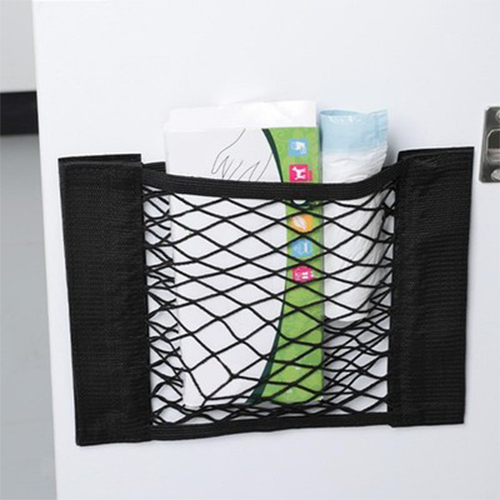 Mesh Storage Net Organizer Bag 25x40cm for Car or Wall Sticker