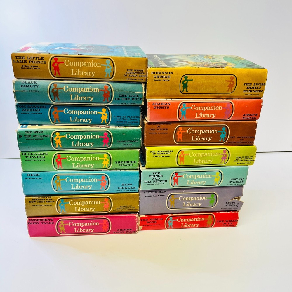 Companion Library Hardcover Classics Lot of 15 Vintage Children’s 2-in-1 Books