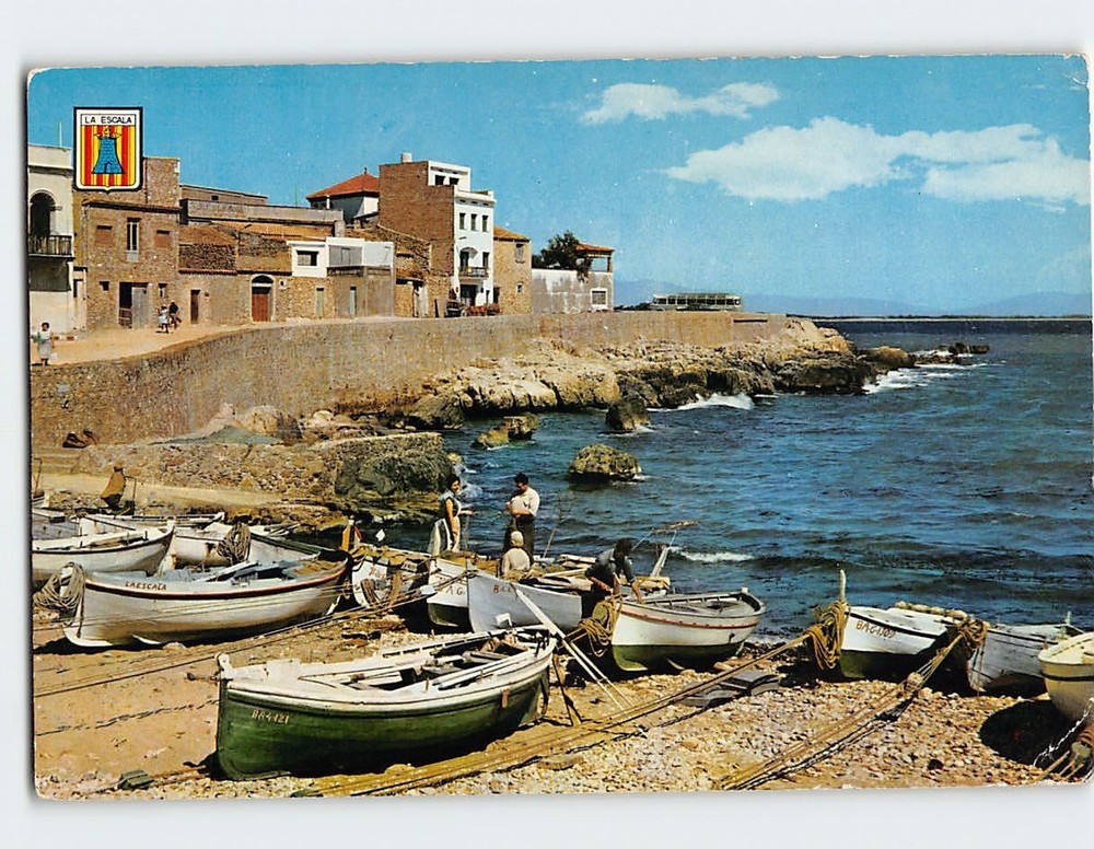 Postcard Scenic View La Escala Costa Brava Spain