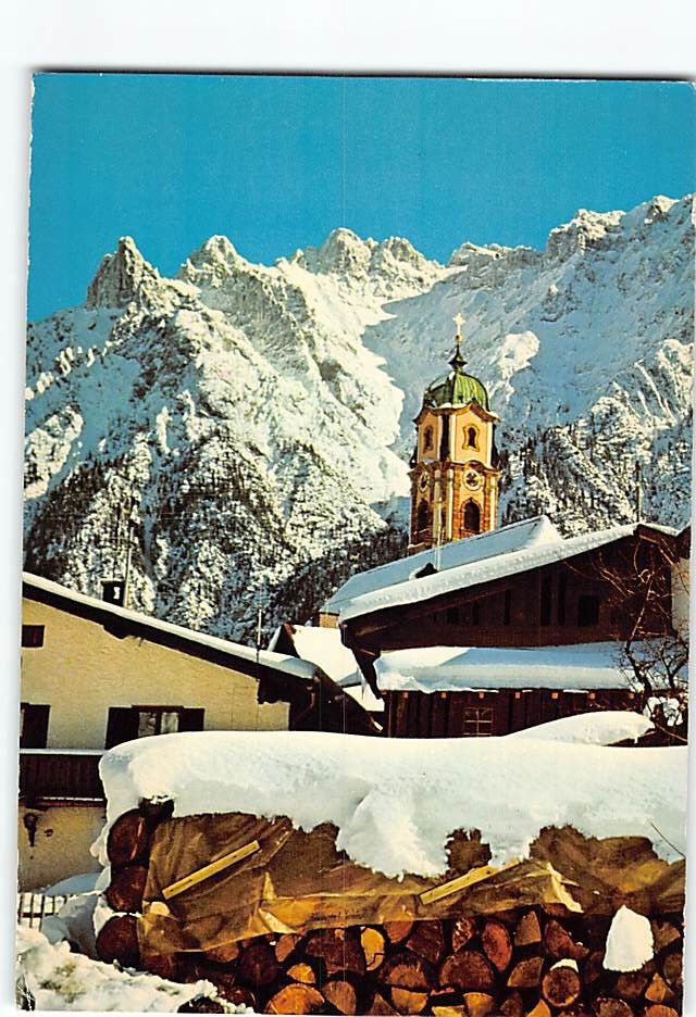 Postcard Karwendel Mittenwald Germany