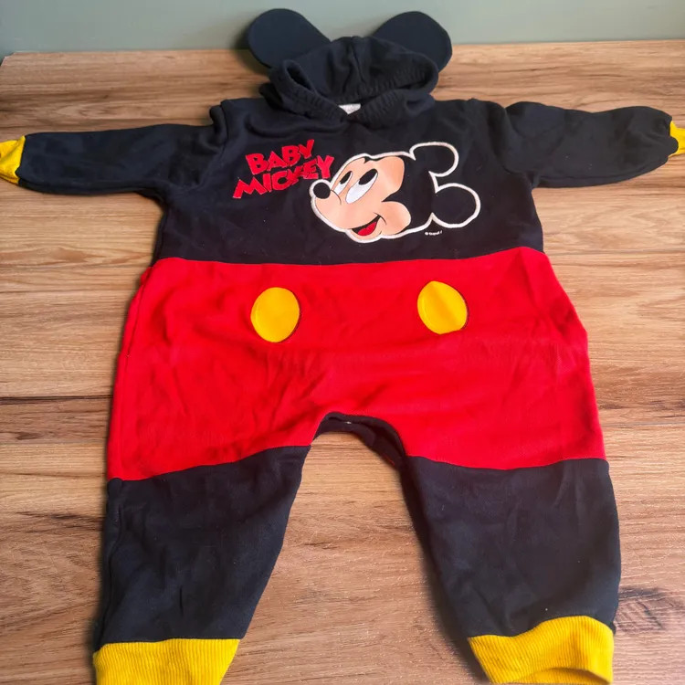 18 Mos. Vintage Y2K Baby Mickey Mouse Coverall Costume Mickey'S For Kids