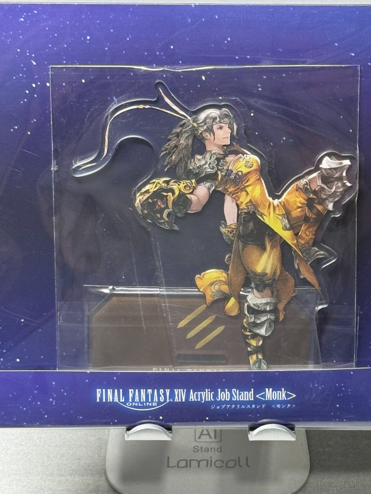 Final Fantasy XIV Monk Acrylic Job Stand Figure Square Enix FF14 Eorzea New