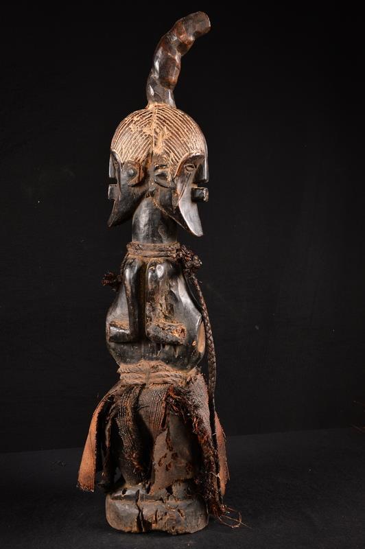 23125 A Primitive African Songye Double Face Statue DR Congo