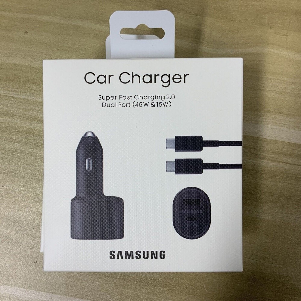 OEM Samsung 45W Fast Charging Car Charger Galaxy S20 S21 S22+ Ultra Note 10/20