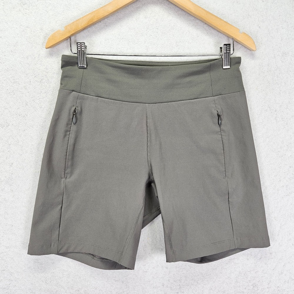 Columbia Sportswear Co Pullon Hiking Outdoors Shorts Womens Size S/P Green Nylon