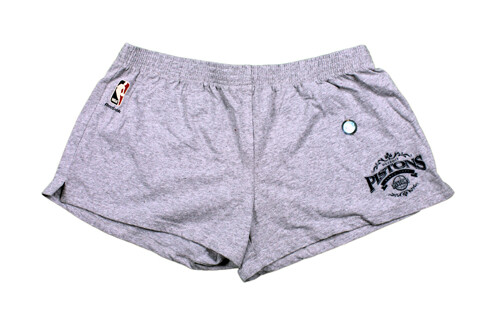 NBA Detroit Pistons Women's Reebok Booty Shorts, Gray