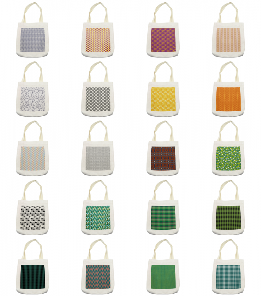 Ambesonne Pastel Surreal Tote Bag Reusable Linen Sack Shopping Books Beach