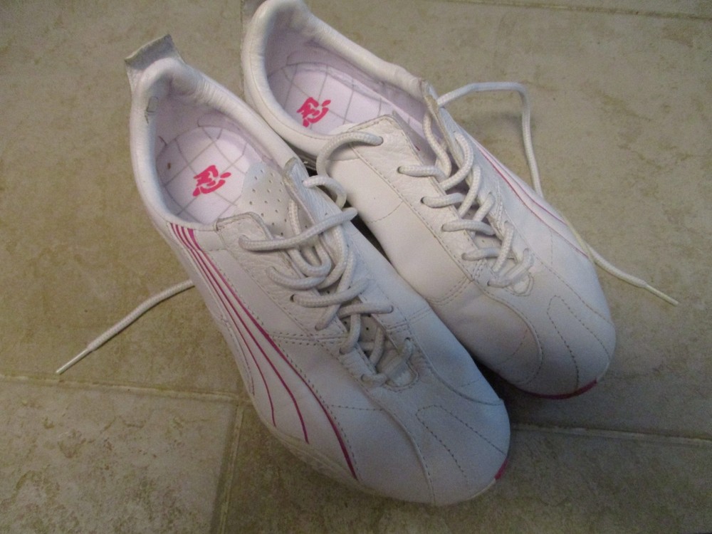 Puma Asana II Womens Running Shoe Size8 White Hot Pink w/Box