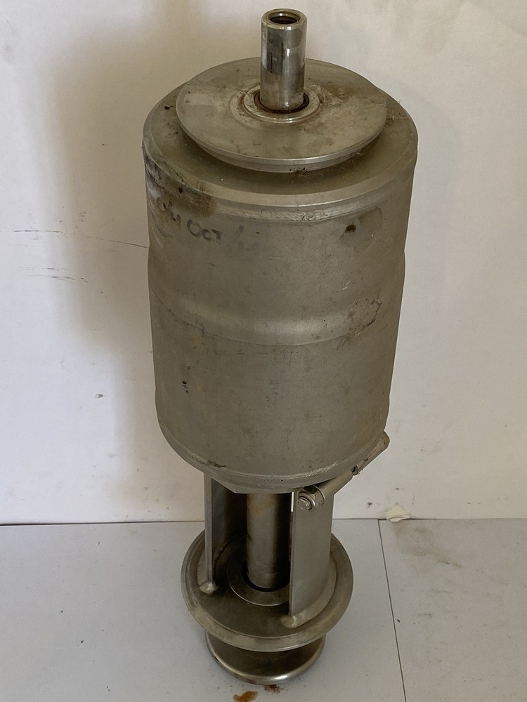 TRI-CLOVER AIR ACTUATOR VALVE APPROX. 5-1/2”DIA 3-1/2” Diameter Pump 18” Length