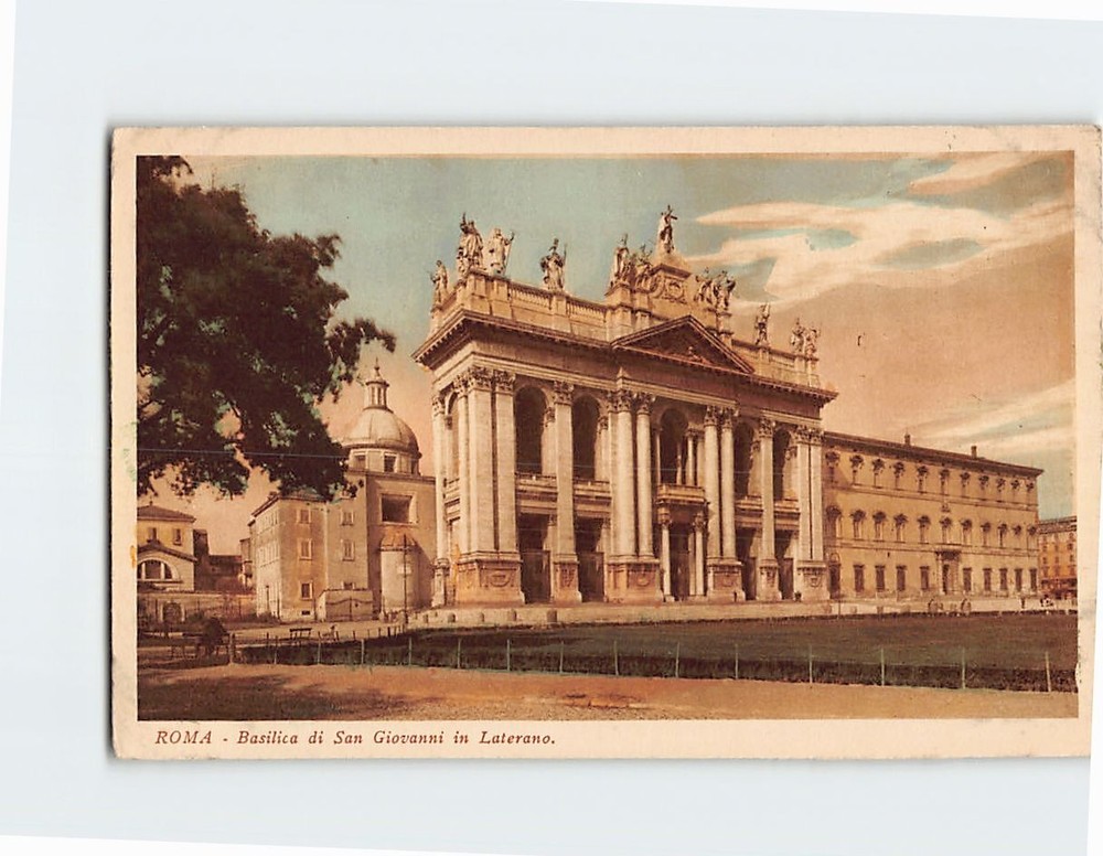 Postcard Basilica di San Giovanni in Laterano Rome Italy