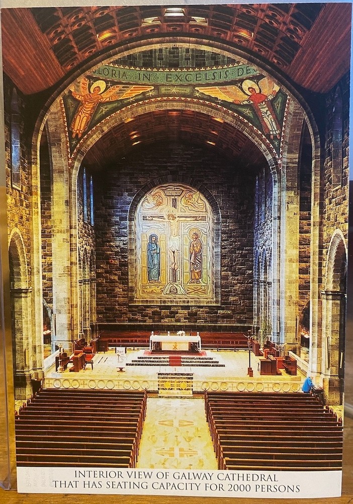 Irish Postcard Galway CATHEDRAL OUR LADY & ST NICHOLAS Interior Ireland Hanley