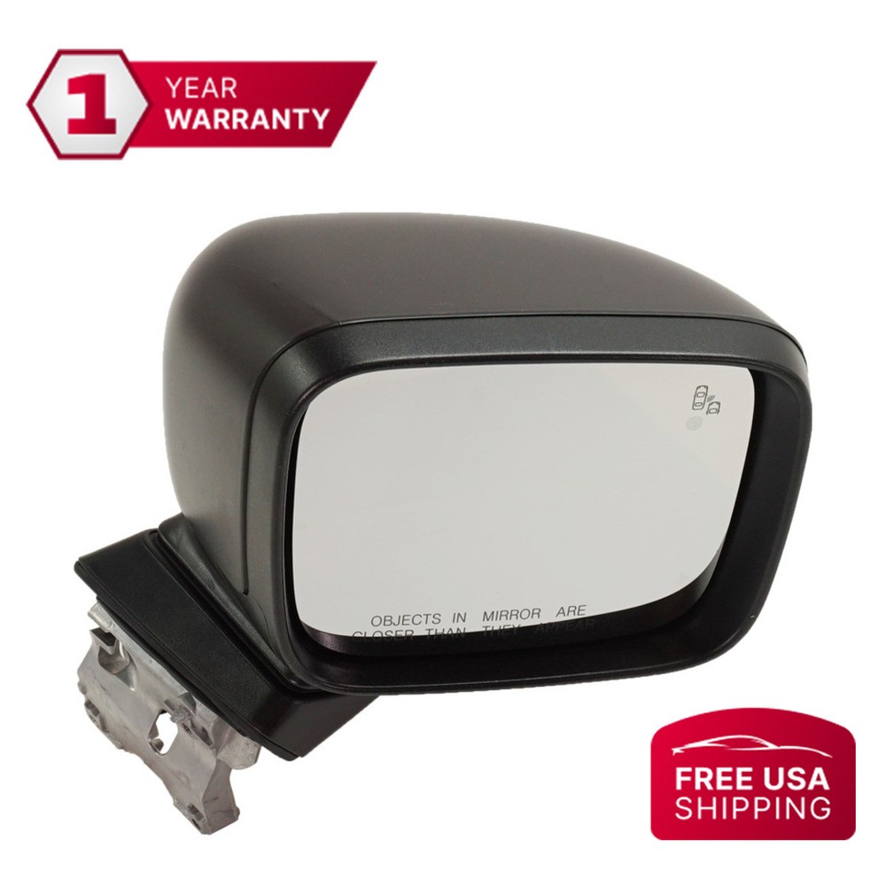 Mirror Textured Black Power Glass Passenger Side For 2015-2023 Jeep Renegade